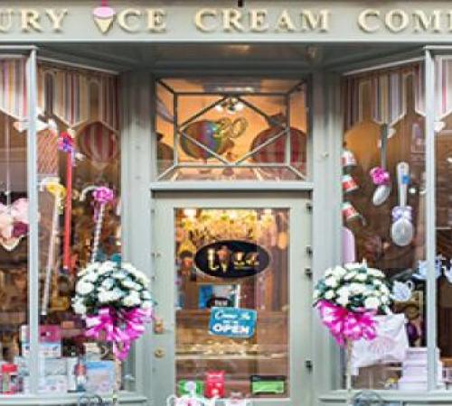 shop front of the Luxury Ice Cream Company in York